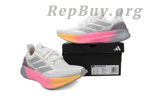 Adidas Ultra Boost 5X Cloud White Halo Silver Lucid Pink IH0636 - 图片 11