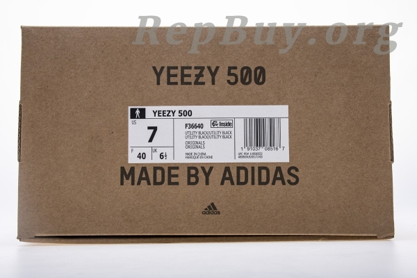 Top Version adidas Yeezy 500 Utility Black F36640 - 图片 41