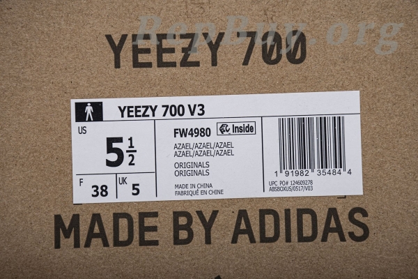 Top Version adidas Yeezy 700 V3 Azael FW4980 - 图片 15