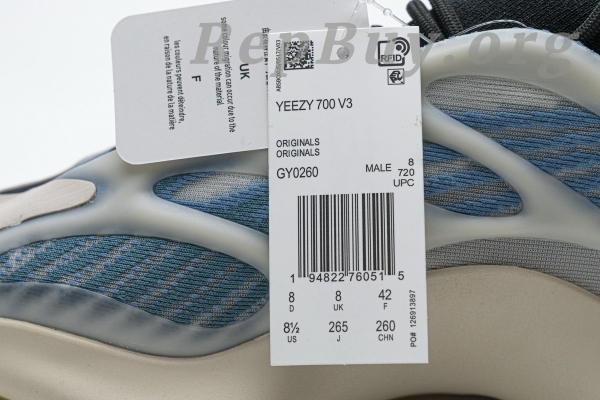 Top Version adidas Yeezy 700 V3 Kyanite GY0260 - 图片 25