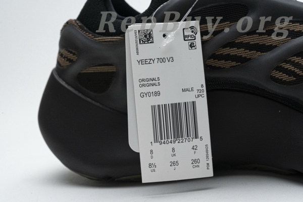 Top Version adidas Yeezy 700 V3 Clay Brown GY0189 - 图片 16
