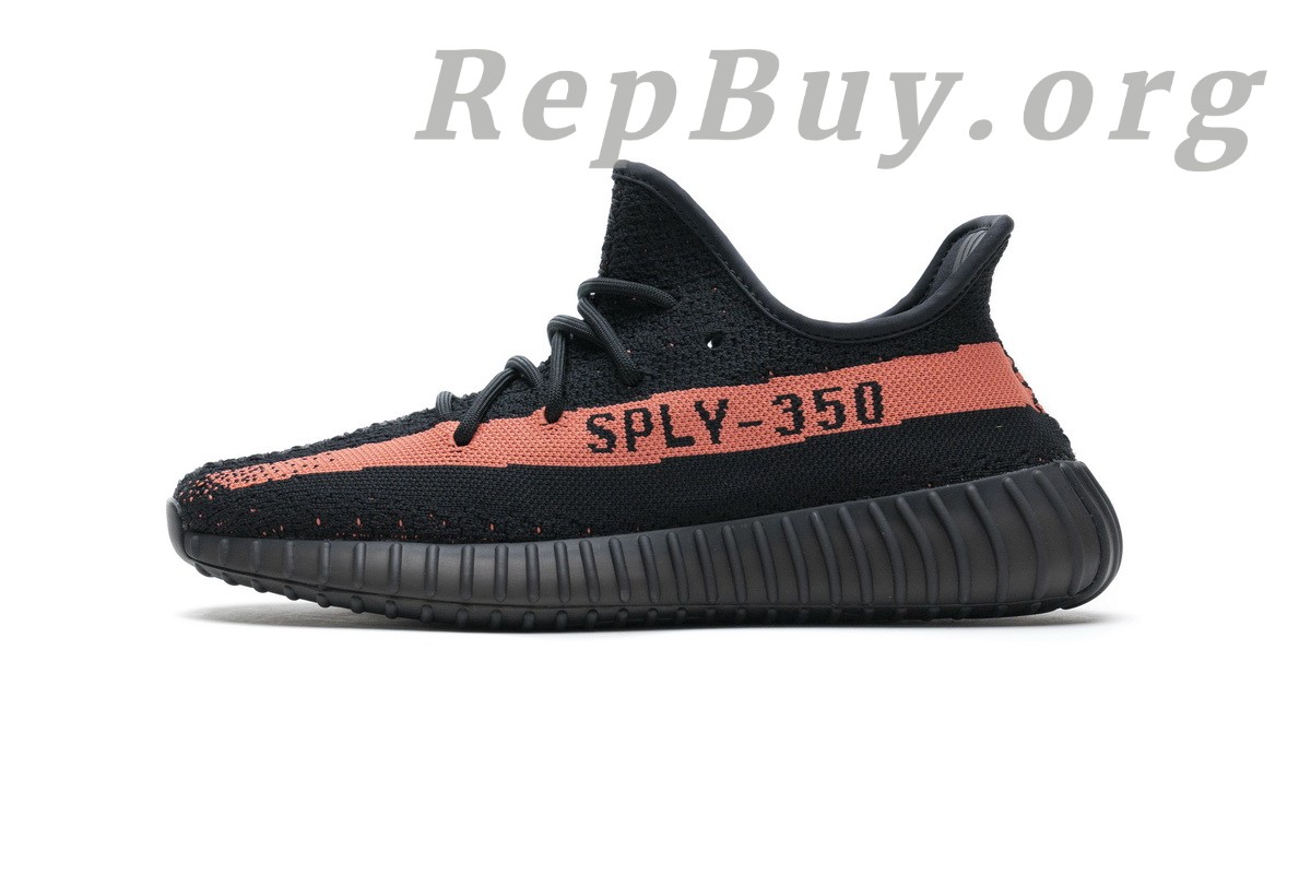 Best Top Version adidas Yeezy Boost 350 V2 Core Black Red BY9612 Replica