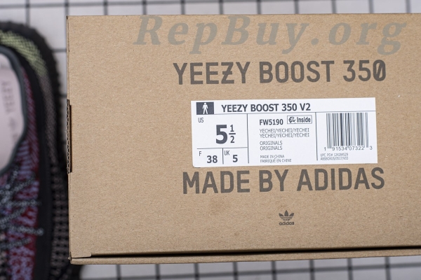 Top Version adidas Yeezy Boost 350 V2 Yecheil (Non-Reflective) FW5190 - 图片 16