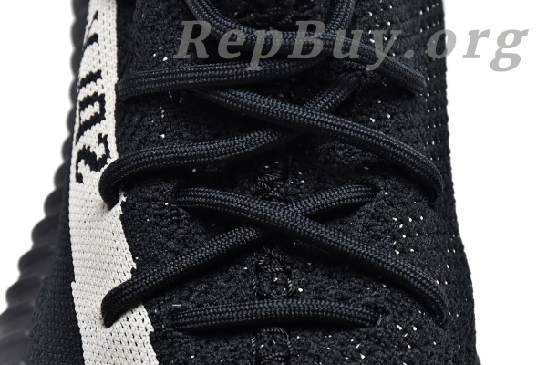 Top Version adidas Yeezy Boost 350 V2 Core Black White BY1604 - 图片 14