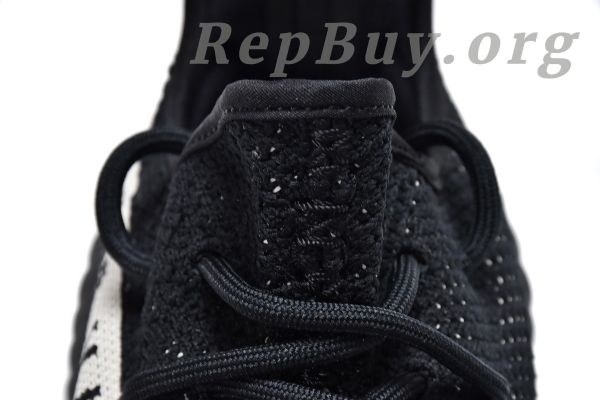 Top Version adidas Yeezy Boost 350 V2 Core Black White BY1604 - 图片 13