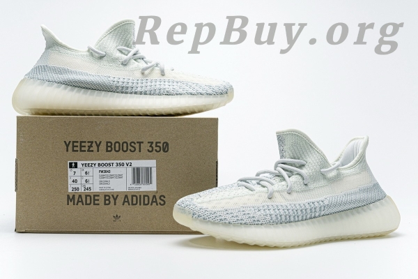 Top Version adidas Yeezy Boost 350 V2 Cloud White (Non-Reflective) FW3043 - 图片 21