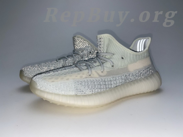 Top Version adidas Yeezy Boost 350 V2 Cloud White (Reflective) FW5317 - 图片 3