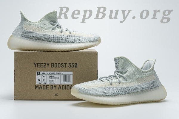 Top Version adidas Yeezy Boost 350 V2 Cloud White (Reflective) FW5317 - 图片 28