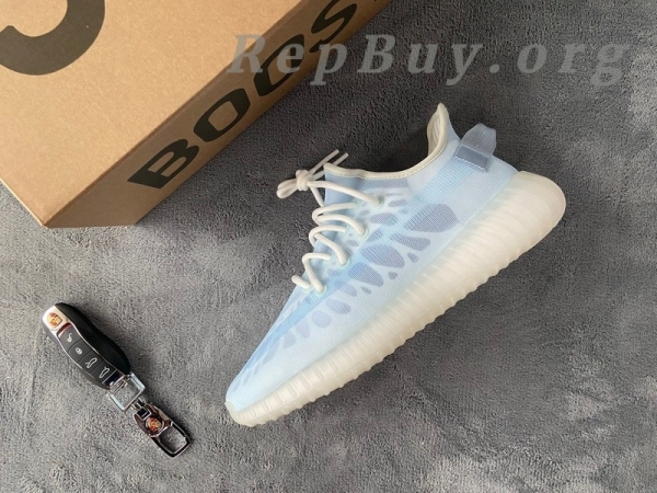 Top Version adidas Yeezy Boost 350 V2 Mono Ice GW2869 - 图片 12