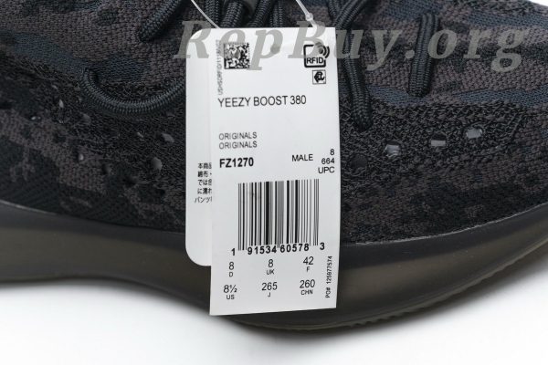 Top Version adidas Yeezy Boost 380 Onyx FZ1270 - 图片 29