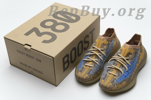 Top Version adidas Yeezy Boost 380 Blue Oat Q47306 - 图片 21