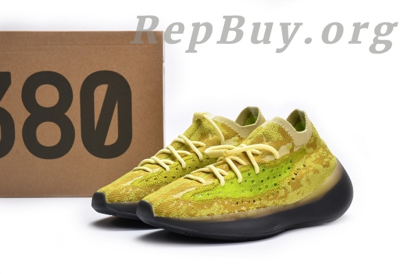 Top Version adidas Yeezy Boost 380 Hylte Glow FZ4991 - 图片 16