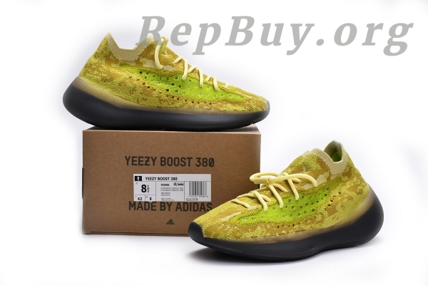 Top Version adidas Yeezy Boost 380 Hylte Glow FZ4991 - 图片 17