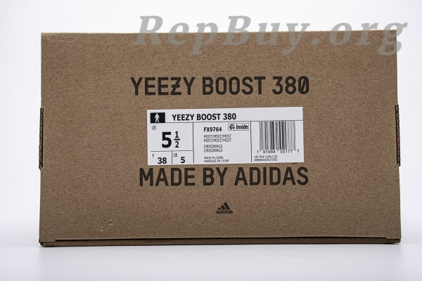 Top Version adidas Yeezy Boost 380 Mist FX9764 - 图片 15