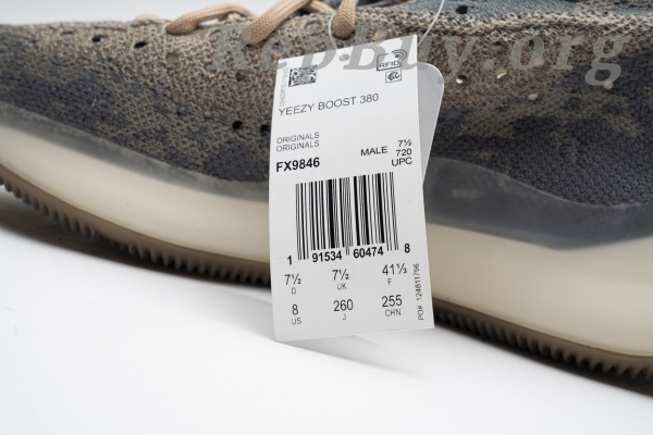 Top Version adidas Yeezy Boost 380 Mist Reflective FX9846 - 图片 6