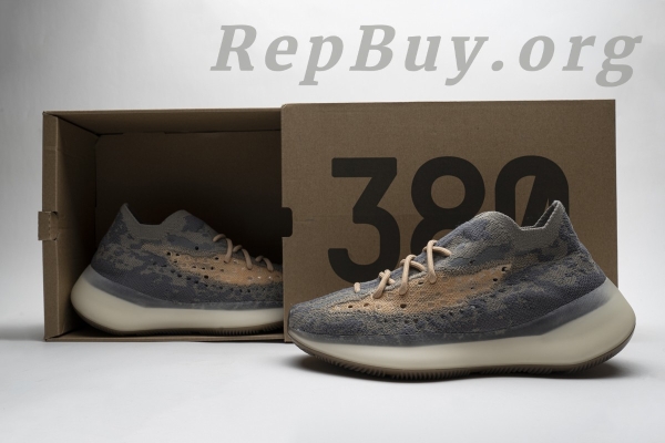 Top Version adidas Yeezy Boost 380 Mist Reflective FX9846 - 图片 20