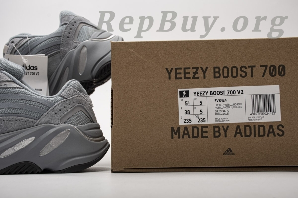 Top Version adidas Yeezy Boost 700 V2 Hospital Blue FV8424 - 图片 21