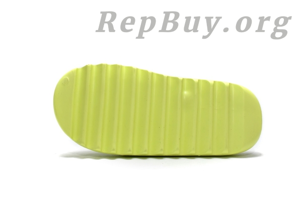Top Version adidas Yeezy Slide Glow Green GX6138 - 图片 12