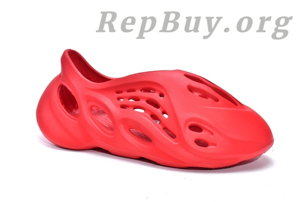 Top Version adidas Yeezy Foam Runner Vermillion GW3355 - 图片 9