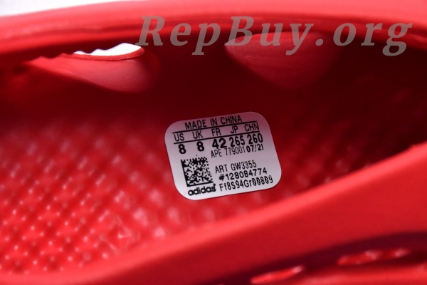Top Version adidas Yeezy Foam Runner Vermillion GW3355 - 图片 5