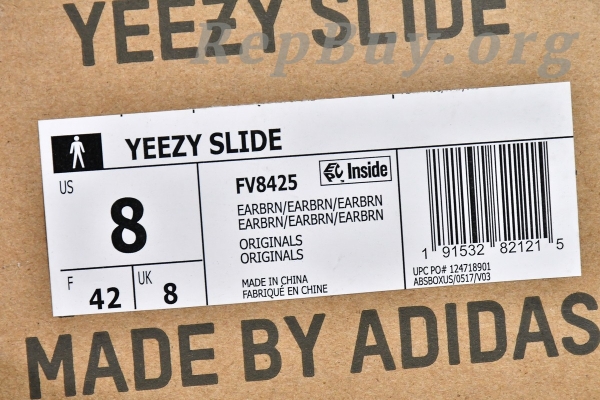 Top Version adidas Yeezy Slide Earth Brown FV8425 - 图片 16