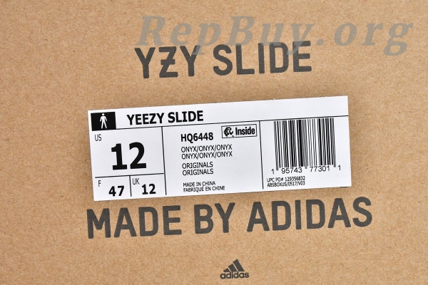 Top Version adidas Yeezy Slide Onyx GQ6448 - 图片 18