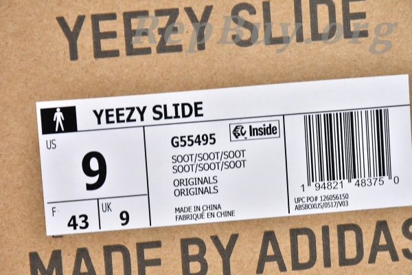 Top Version adidas Yeezy Slide Soot G55495 - 图片 17