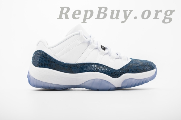 Top Version Air Jordan 11 Retro Low Snake Navy (2019) CD6846-102 - 图片 3