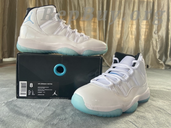 Top Version Air Jordan 11 Retro Legend Blue 378037-117 - 图片 14