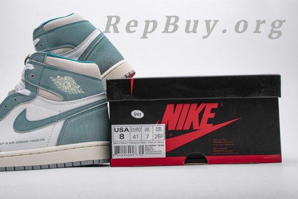 Top Version Air Jordan 1 Retro High Turbo Green 555088-311 - 图片 20