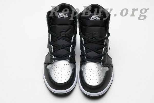 Top Version Air Jordan 1 Retro High Silver Toe (W) CD0461-001 - 图片 4
