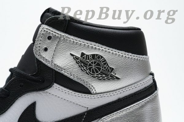 Top Version Air Jordan 1 Retro High Silver Toe (W) CD0461-001 - 图片 11