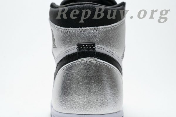 Top Version Air Jordan 1 Retro High Silver Toe (W) CD0461-001 - 图片 12