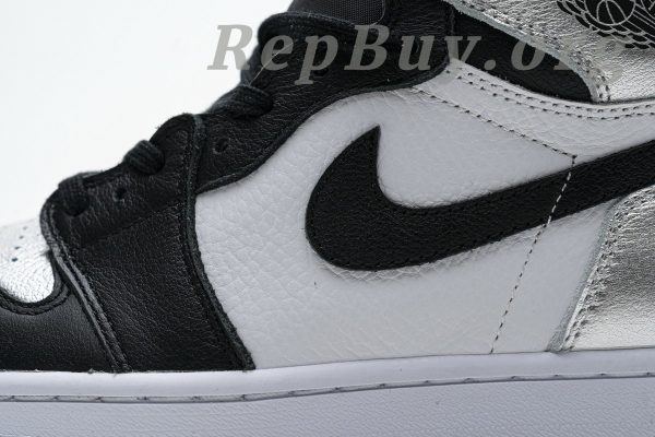 Top Version Air Jordan 1 Retro High Silver Toe (W) CD0461-001 - 图片 9