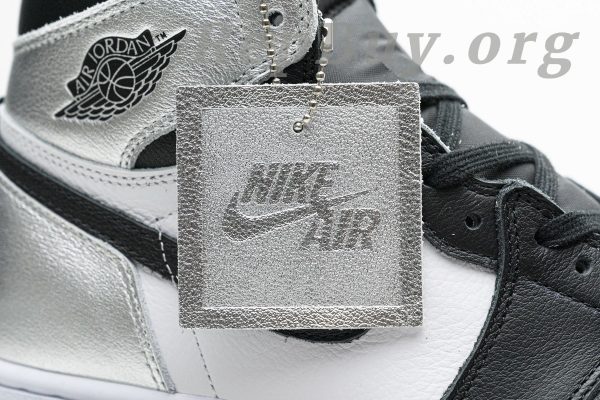 Top Version Air Jordan 1 Retro High Silver Toe (W) CD0461-001 - 图片 22