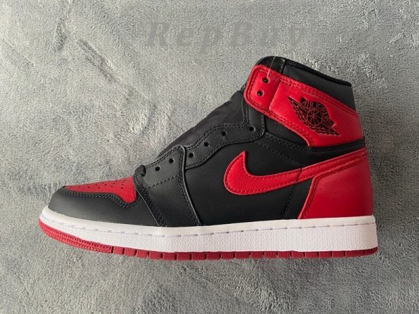 Top Version Air Jordan 1 Retro High Bred Banned (2016) 555088-001 - 图片 10