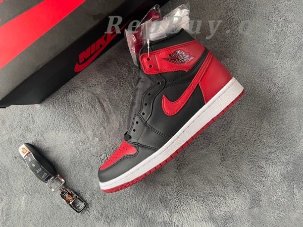 Top Version Air Jordan 1 Retro High Bred Banned (2016) 555088-001 - 图片 13