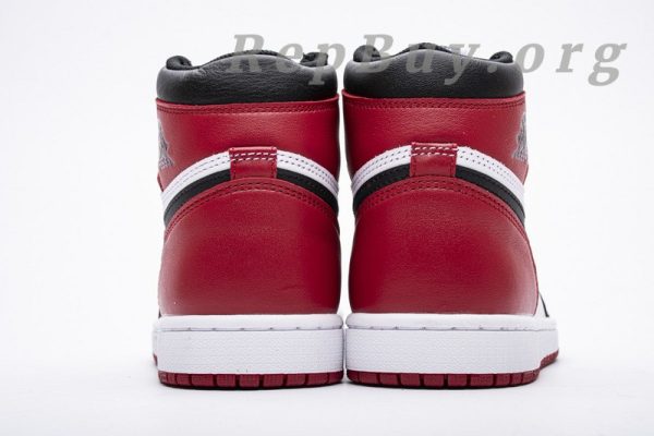Top Version Air Jordan 1 Retro Black Toe (2016) 555088-125 - 图片 6