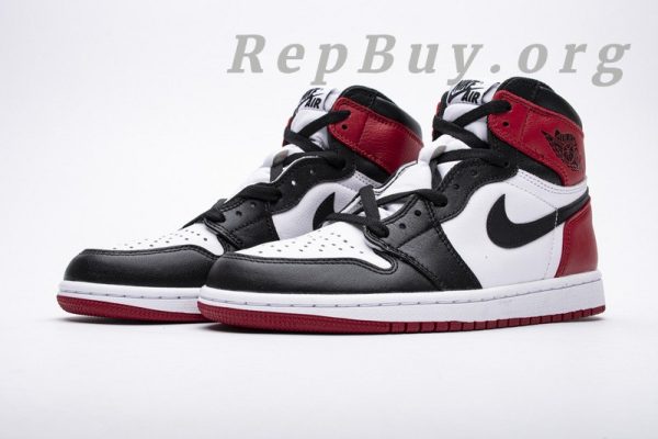 Top Version Air Jordan 1 Retro Black Toe (2016) 555088-125 - 图片 4
