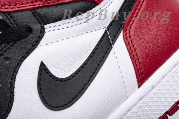 Top Version Air Jordan 1 Retro Black Toe (2016) 555088-125 - 图片 10