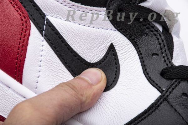 Top Version Air Jordan 1 Retro Black Toe (2016) 555088-125 - 图片 13