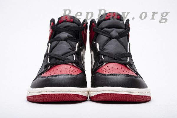 Top Version Air Jordan 1 Retro High Bred Toe 555088-610 - 图片 5