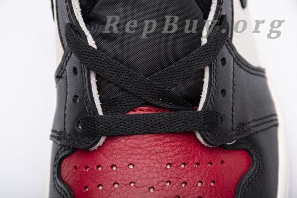 Top Version Air Jordan 1 Retro High Bred Toe 555088-610 - 图片 9