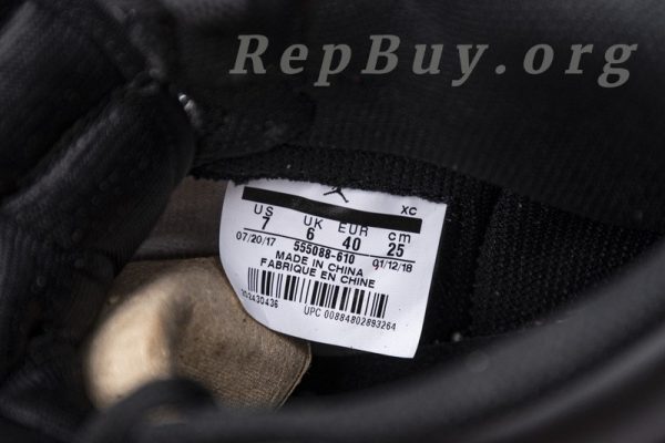 Top Version Air Jordan 1 Retro High Bred Toe 555088-610 - 图片 15
