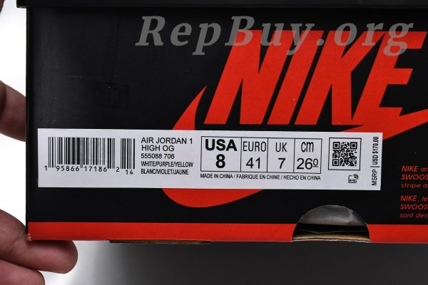 Top Version Air Jordan 1 High OG Brotherhood 555088-706 - 图片 20