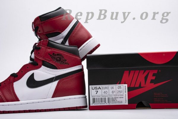 Top Version Air Jordan 1 Retro Chicago (2015) 555088-101 - 图片 17
