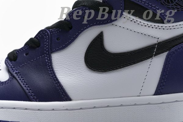 Top Version Air Jordan 1 Retro High Court Purple White 555088-500 - 图片 13
