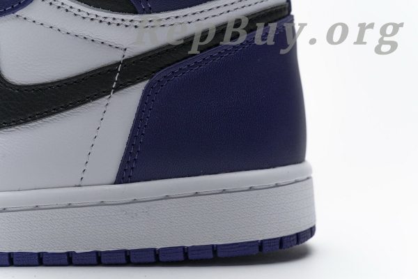 Top Version Air Jordan 1 Retro High Court Purple White 555088-500 - 图片 14