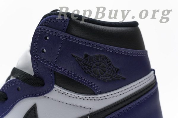 Top Version Air Jordan 1 Retro High Court Purple White 555088-500 - 图片 15