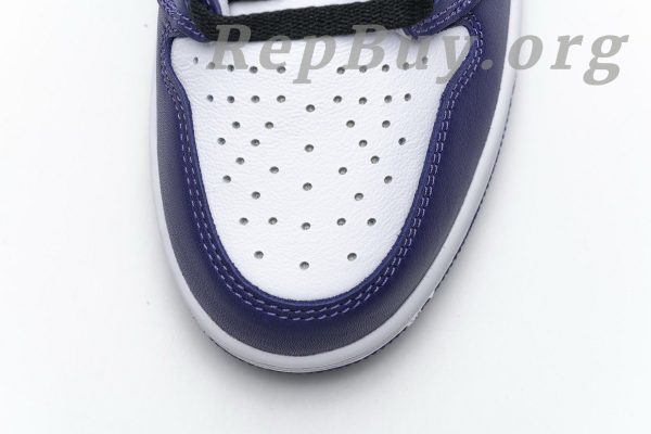 Top Version Air Jordan 1 Retro High Court Purple White 555088-500 - 图片 11